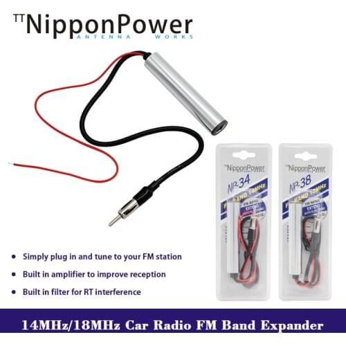 Auto Elecronic Extend 14 18MHz Car Radio FM Band Expander Frequency Change Converter Built In Amplifier Filter Antenna Adapter