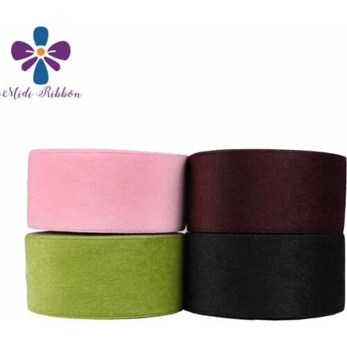 3"75mm Solid Faux Suede Velvet Ribbon Autumn Winter DIY Hair Bowknots 20yards/roll Cloth Sewing Material Green Party Decor