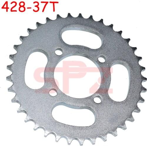 Free shipping 428 37T 52mm rear sprocket suitable for China ATV Quad Pit off-road vehicle motorcycle motorcycle moped