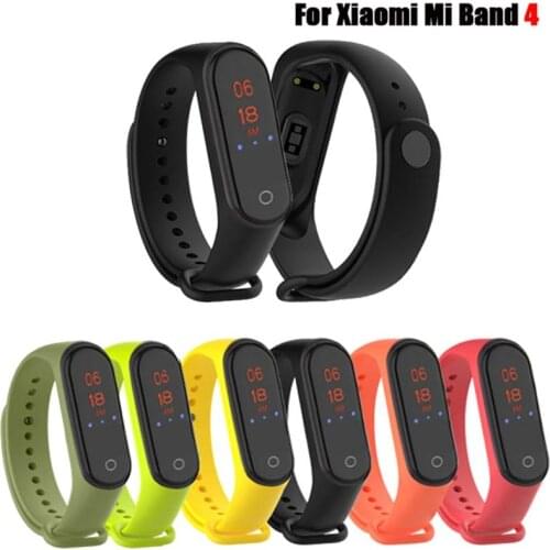 Bracelet For Mi Band 4 Strap Sport Silicone Wrist Strap for Xiaomi Mi Band 4 Accessories Replacement Wrist Band for Mi Band 4