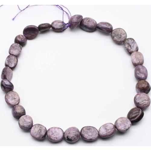 12x12mm--15x18mm rregular Natural Genuine Charoite Beads Purple Loose Spacer Beads For DIY Jewelry Making Bracelet Necklace 15