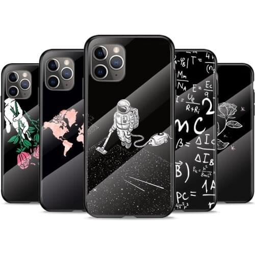 Tempered Glass Cover Move on the Space For Apple iPhone 12 11 8 7 6 6S XS XR SE X 2020 Pro Max Mini Plus Phone Case