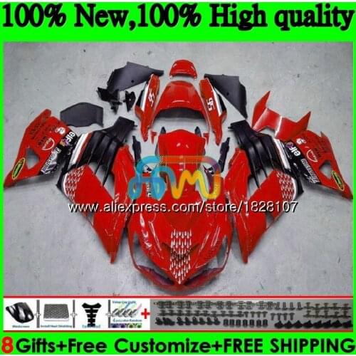 Injection For KAWASAKI ZZR1400 ZX 14R ZX-14R 24BS.7 ZX14R 12 Red black hot 13 14 15 16 17 2012 2013 2014 2015 2016 2017 Fairing