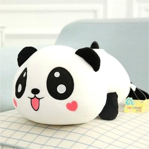 Kawaii Panda Plush Dolls Kids Baby Toys Animal Panda Pillow Stuffed Bolster Cushion For Children Baby Gifts 20cm