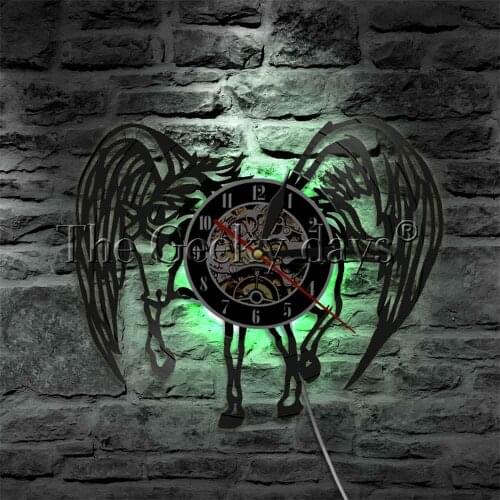 Horse With Angel Wings LED Lighting Decor Pegasus Beautiful Gorgeous Graceful Animal Creature Wall Light Night Lamp