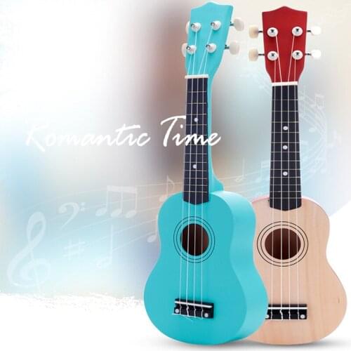 Musical Instrument Toys For Kids 21 Inches Wooden Can Play Childrens Ukulele Color Instrument Small Guitar Toy Instrument Toy