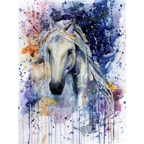 Horse Animal DIY 11CT Cross Stitch Embroidery Kits Needlework Craft Set Printed Canvas Cotton Thread Home Decoration Sell
