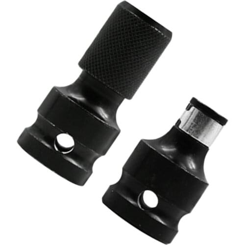 Kit Drill Bit Chuck Adapters 2Pcs Conversion Quick Release Tungsten Steel Useful