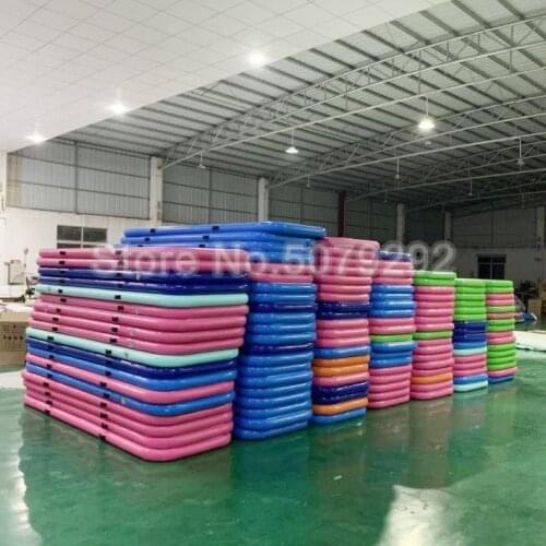 Big Discount Inflatable Air Track Top Quality 3*1*0.1m Air Track Mat Mini Air Track With Pump DWF Air Track Gymnastics Cheap