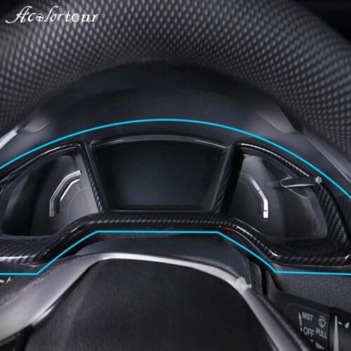 Gauge Trim For Honda Civic 10th type R 2020 si Dashboard Stickers ABS Plastic Interior Instrument Panel Decoration Accessories