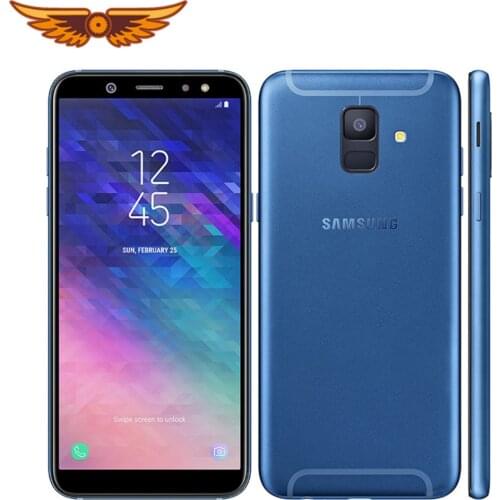 A600F Original Samsung Galaxy A6 (2018) 5.6Inches Octa Core 3GB RAM 32GB ROM LTE 4G 16MP Camera Dual SIM Unlocked Cellphone
