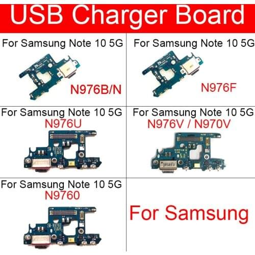 USB Charger Charging Port Jack Board For Samsung Galaxy Note 10+ Plus N976V N970V N976B/N N976F N976U N9760 Repair Parts