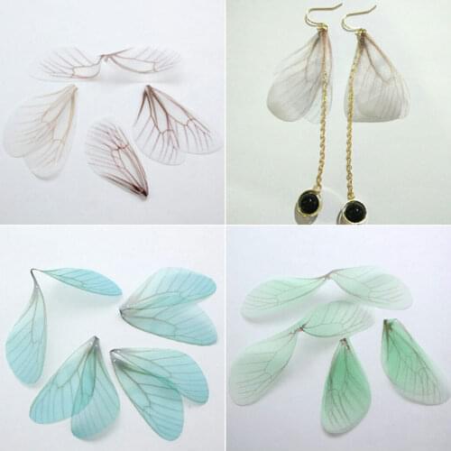 10pcs Beautiful Butterfly Wing Charms Pendants For Earring Findings DIY Hairclip Necklace Jewelry Makings Material Accessories