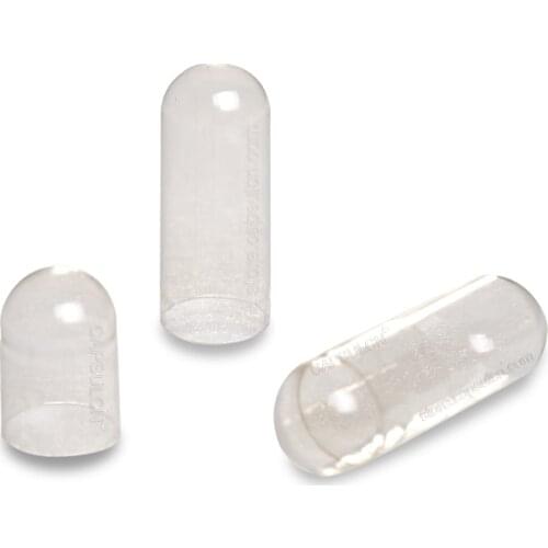 10,000 pcs /Carton Empty Gelatin Capsule Clear Capsules Size #1 ,Joined Capsule or Separated Capsule