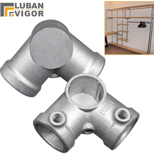Aluminum alloy pipe connector,for 25mm diameter tube,Insert steel pipe elbow,no rust,DIY hanger fastener,Industrial artwork