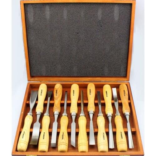 Brand New Quality 12 PCS Graver Wooden Tools Graver Knife Root Carve Wood Carving Tools Woodworking Chisel Free Shipping
