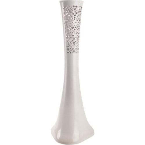 Modern Elephant Foot vase Unbreakable Mica White vase jarrón ваза vaso مزهرية