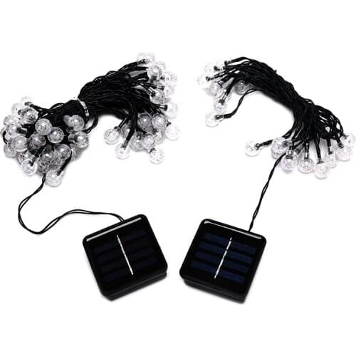 Solar Powered Bulbs Led String Lights For Outdoor Lighting Courtyard Street