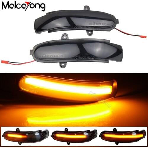 2Pcs Dynamic Rearview Mirror Lamp Turn Signal Light Blinker Indicator For Mercedes Benz W203 S203 CL203 2001-2007