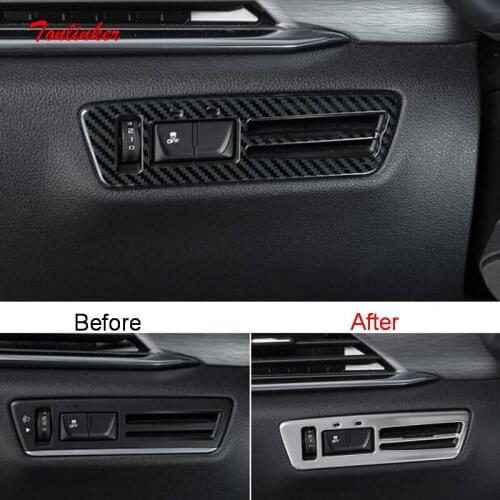 Tonlinker Interior Car Headlight Adjustment Sticker For FAW BESTUNE T77 2020-21 Car Styling 1 PCS Stainless Steel Cover Stickers