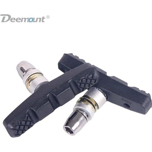 Deemount Quality V-Brake Pads MTB Mountain Bicycle Brake Shoes 60mm Threaded For Linear Pull Brakes All weathers