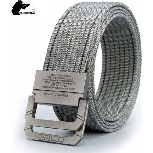 Nen Casual Nylon Weave Belt Fashion Zinc Alloy Buckle Fashion Light Strongest Casual Belt Men Women Outdoor Belt AJ2653