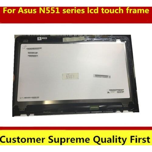 LCD touch with frame replacement For Asus N551 N551J N551JK N551JB N551JM N551JV N551JW N551VW bezel digiter replacement