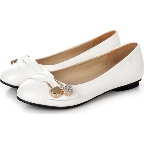 Asumer Female Flat Shoes New Fashion Flats White Black Red Pink Green Womens Flat Shoes Woman Ladies Casual Female Ballet Shoes