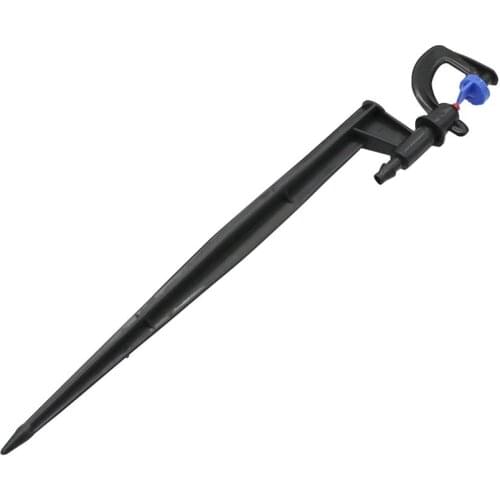 2Sets 180 Degree Refraction G-Type Sector Spray Nozzle with 20cm Bracket Holder Garden Irrigation Sprinklers Connection 1/4 Hose