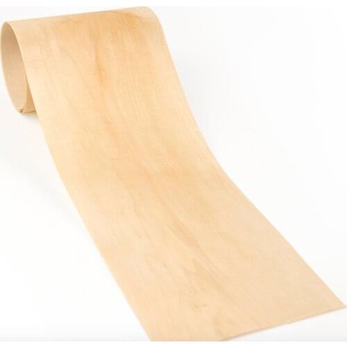 L:2.5Meters/pcs Width:18cm Thickness:0.2mm Natural Maple Pattern Veneer Handmade Wood Vaneer Sheets