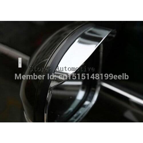 2010-2015for Volkswagon for VW Tiguan 2013-2015 ABS Chrome Rearview Side Mirrors Visor Sun/Rain Guard Shield Cover trims