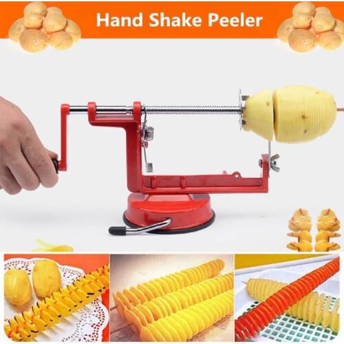 3 in 1 Stainless Steel hand-cranked Fruit Peeler With clipping Apple Potato Peeler Slicer Machine Kitchen Tools 26.5*10.3*12.5CM