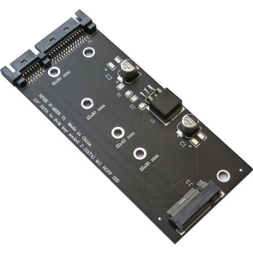 2.5" SATA 3 to B+M key SATA M.2 NGFF SSD adapter card adapter