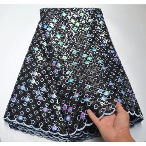 African double organza lace fabric 2020 high quality lace Swiss french lace embroidered beaded stones tulle sequins lace fabric