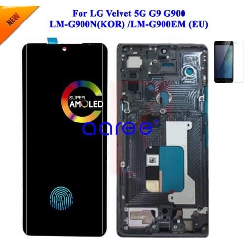 AMOLED LCD Display Original For LG G9 LCD Display For LG Velvet 5G G900 LCD Display Screen Touch Digitizer Assembly