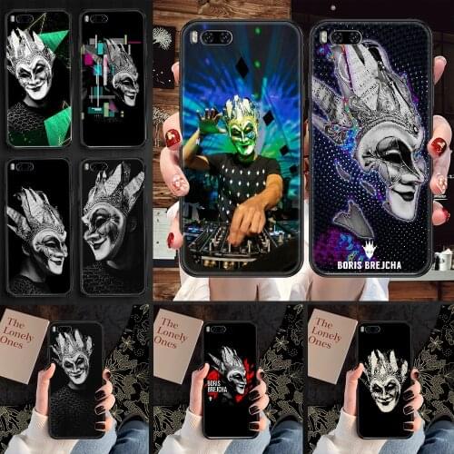 DJ Boris Brejcha Phone case For Xiaomi Mi Max Note 3 A2 A3 8 9 9T 10 Lite Pro Ultra black painting bumper soft shell pretty