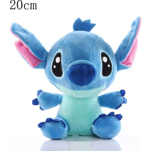 Disney 20cm Lilo and Stitch Couple Style Plush toy Cute Cartoon Stitch soft Stuffed Plush Dolls Pendant Toys Kids Birthday Gift