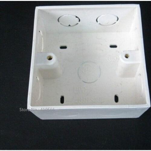 Good Quality 2Units/Lot Mounting Box 86 Cassette Wiring Boxes White Back Boxes For 86*86mm Inner Bottom