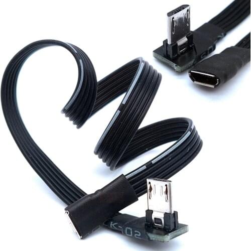 Long plug High Quality 1m OTG Micro USB 2.0 B 5pin Male to Female M/F Extension Charging Data Charger Lead Extender Cable 0.1m