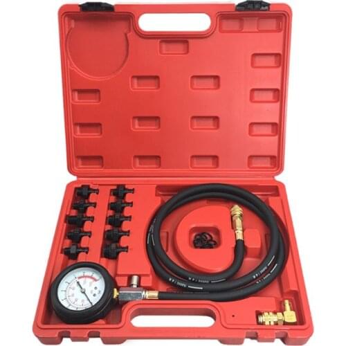 Oil Pressure Gauge Compression Tester - Mechanical Engine Compression Testing Kit