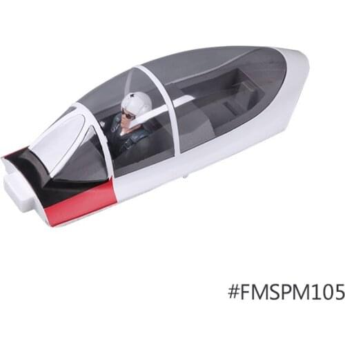 FMS 1400mm 1.4m T28 Trojan V4 Canopy Cockpit Set with Pilot Red / Yellow FMSPM105 RC Airplane Model Plane Avion Spare Parts T-28