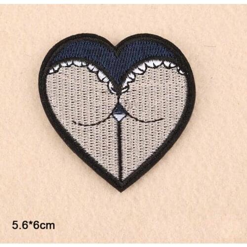 Ass ALL Black Everything Words Iron On Embroidered Clothes Patches For Clothing Stickers Garment Apparel Accessories