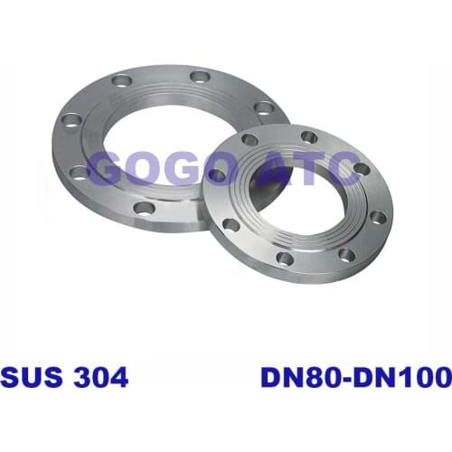 Stainless steel 304 flange 16 kg pressure PL flat welding DN80-100 flange with water line flat welding flange welding flange