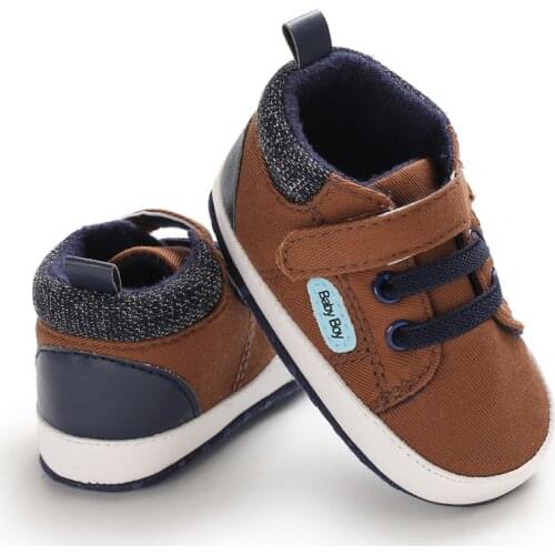 Newborn Antiskid Casual Boy Shoes Toddler Boy Shoes Baby Shoes Soft Sole Infant Baby First Walkers