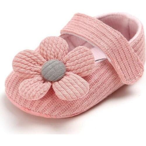 Baby Girl Princess Shoes Toddler Non-slip Flat Soft-Sole Cotton Rubber Crib Lovely Butterfly-knot Infant First Walkers