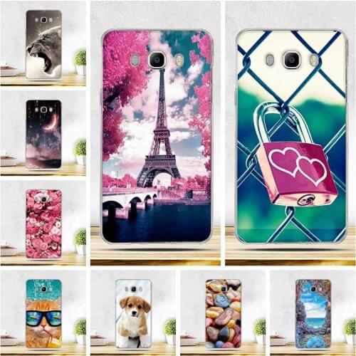 Painted Phone Cases For Samsung Galaxy J7 2016 J710 SM-J710f Case 3D Relief Print Soft TPU Back Cover For Samsung J710 SM-J710f