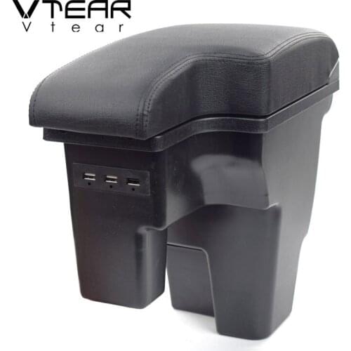 VTEAR FOR Ford Focus 2 3 armrest box arm rest styling center console storage car-styling accessories automobile decoration auto