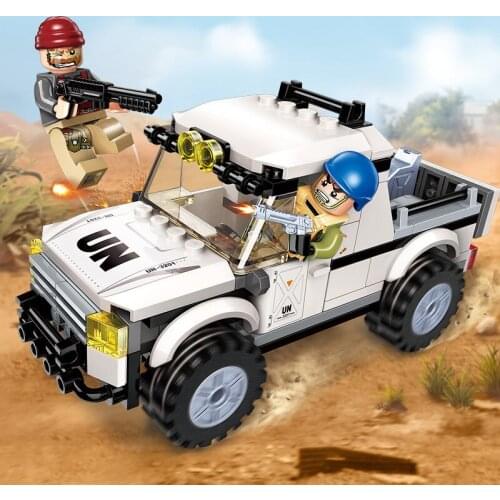 ENLIGHTEN Building Blocks 3201 Adventure Volley Thunder Mission Military Series DIY Assembled Tank Boy Educational Toy