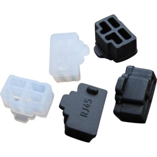 100pcs/lot Ethernet Hub Port RJ45 Anti Dust Cover Protector Plug RJ45 Dust Plug For Laptop/ Computer/ Router RJ45 Connector
