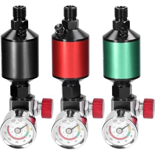 Sprayer Regulator Gauge with Air-Filter Set Paint-Spray Filtering Tool Regulators In-Line Water Trap Oil-water Separator